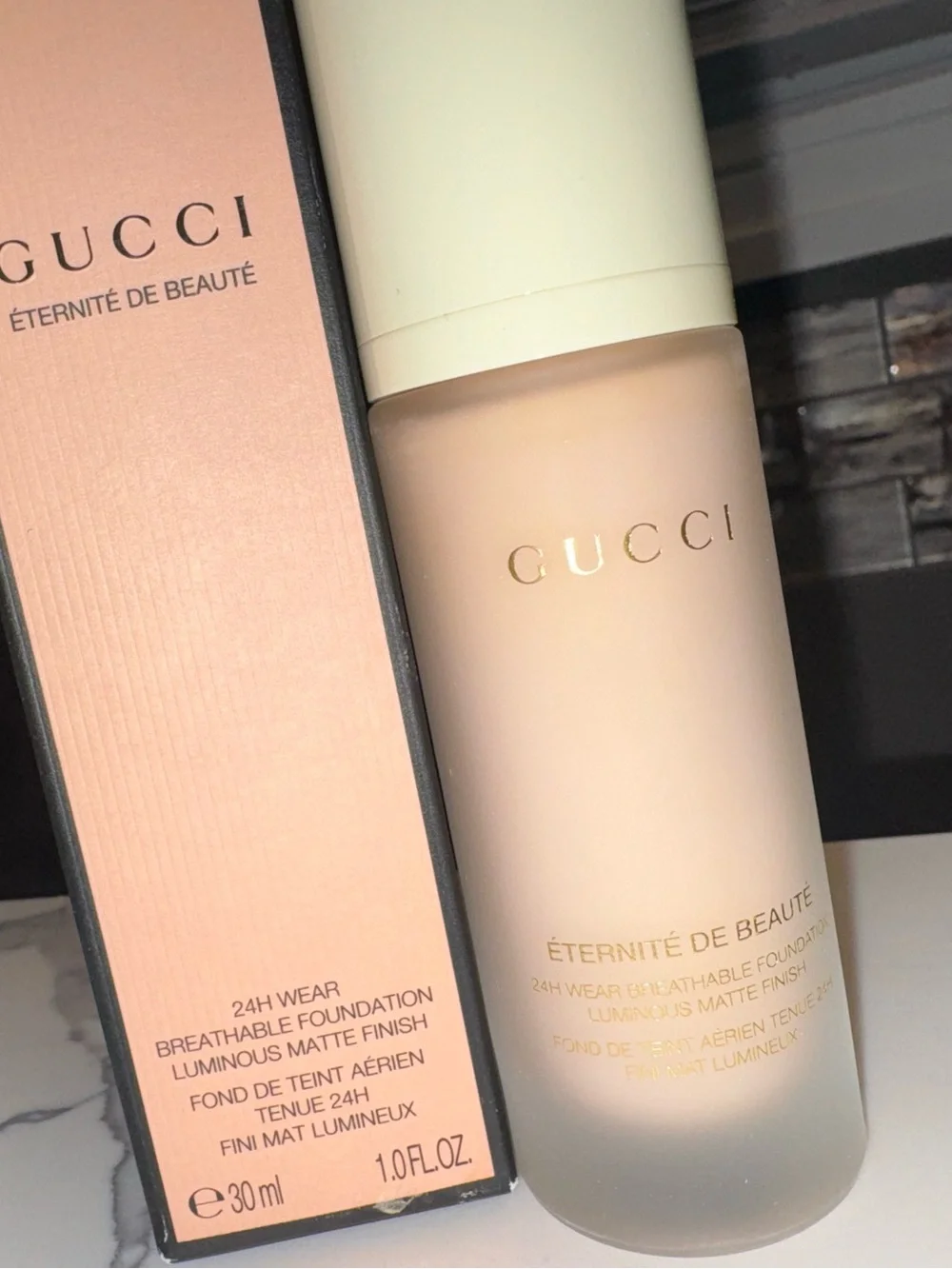 Gucci Éternité de Beauté 24H Luminous Matte Foundation 112C Fair 1 oz - NEW